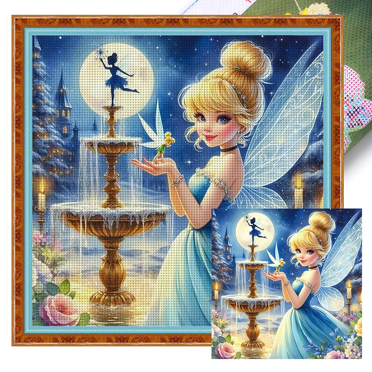 Disney-Wonderful (35*35cm) 18CT Stamped Cross Stitch gbfke