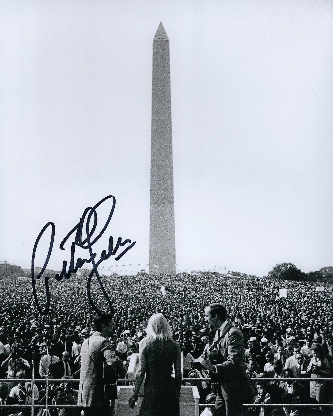 GFA Peter, Paul and Mary * PETER YARROW * Signed 8x10 Photo Poster painting PROOF AD3 COA