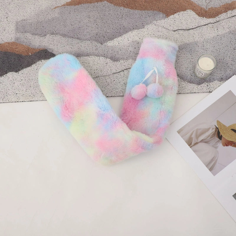 Hot Water Bag Spot BS Cartoon Warm Water Bag UK Christmas Plush Hand Warmer Long Water Filling Hot Water Bag