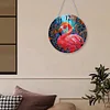 DIY Flamingo Acrylic Special Shape Diamond Painting Clock