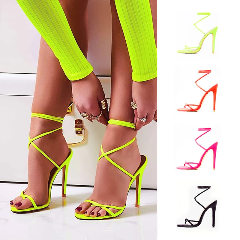 Summer open toe women's stiletto sandals