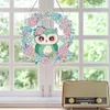 Diamond Painting Acrylic Single-Sided Wreath Owl Hanging Pendant