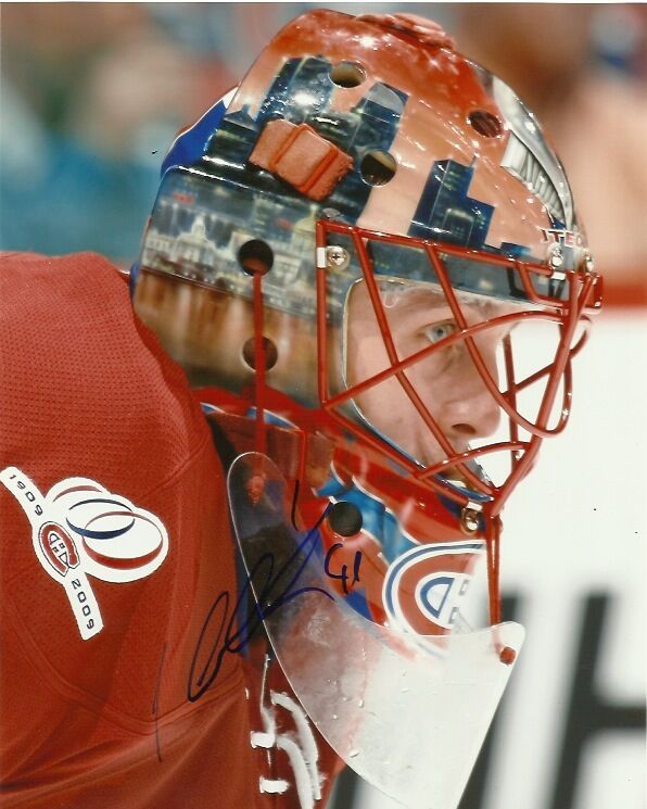 Montreal Canadiens Jaroslav halak Signed Autographed 8x10 Photo Poster painting COA