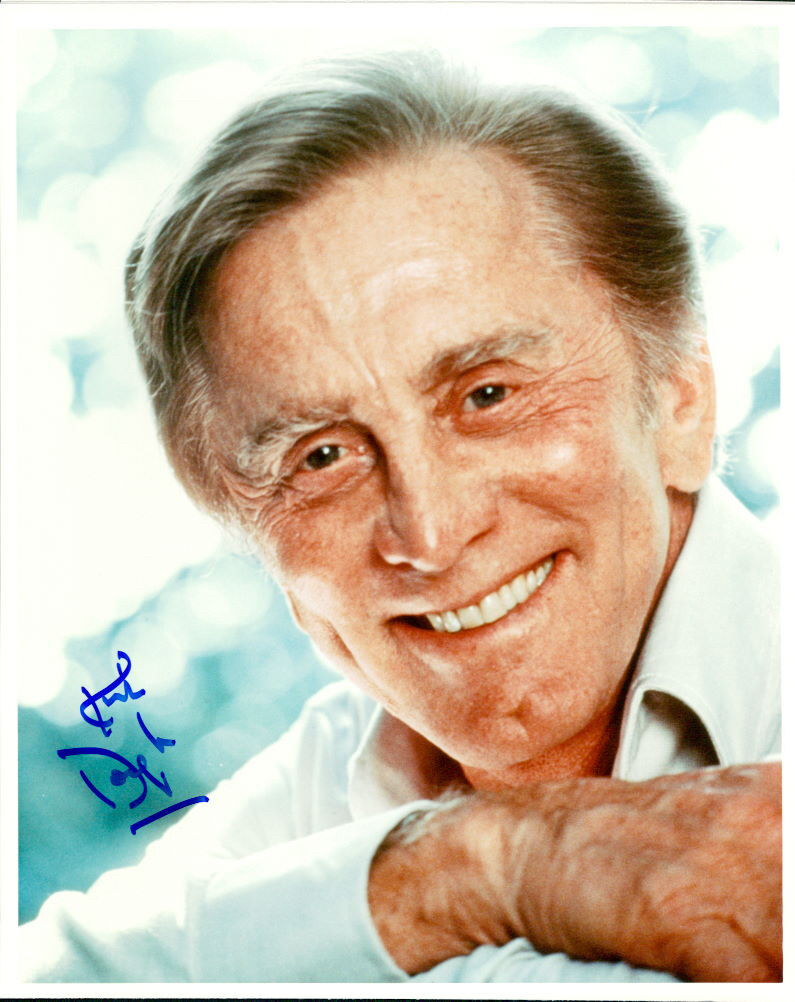 Kirk Douglas signed authentic 8x10 Photo Poster painting COA