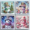 (Multi-Style) Snowman-11CT Stamped Cross Stitch 40*40cm/15.75*15.75in