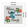 (Stamped/Counted) Disney Stitch Flower - 11CT Cross Stitch 40*40cm