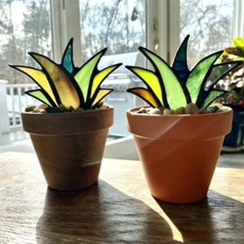 Early Mother's Day Hot Sale 48% OFF - Suncatcher Stained Agave Plante