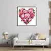 Love Pink Rose-11CT Stamped Cross Stitch 40*40cm/15.75*15.75in