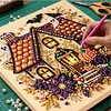 Halloween Bead Art DIY Pearl Painting Kit with Frame(Halloween House)