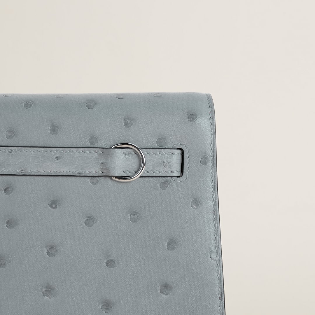 Kelly Danse Ostrich 8U Blue Glacier PHW