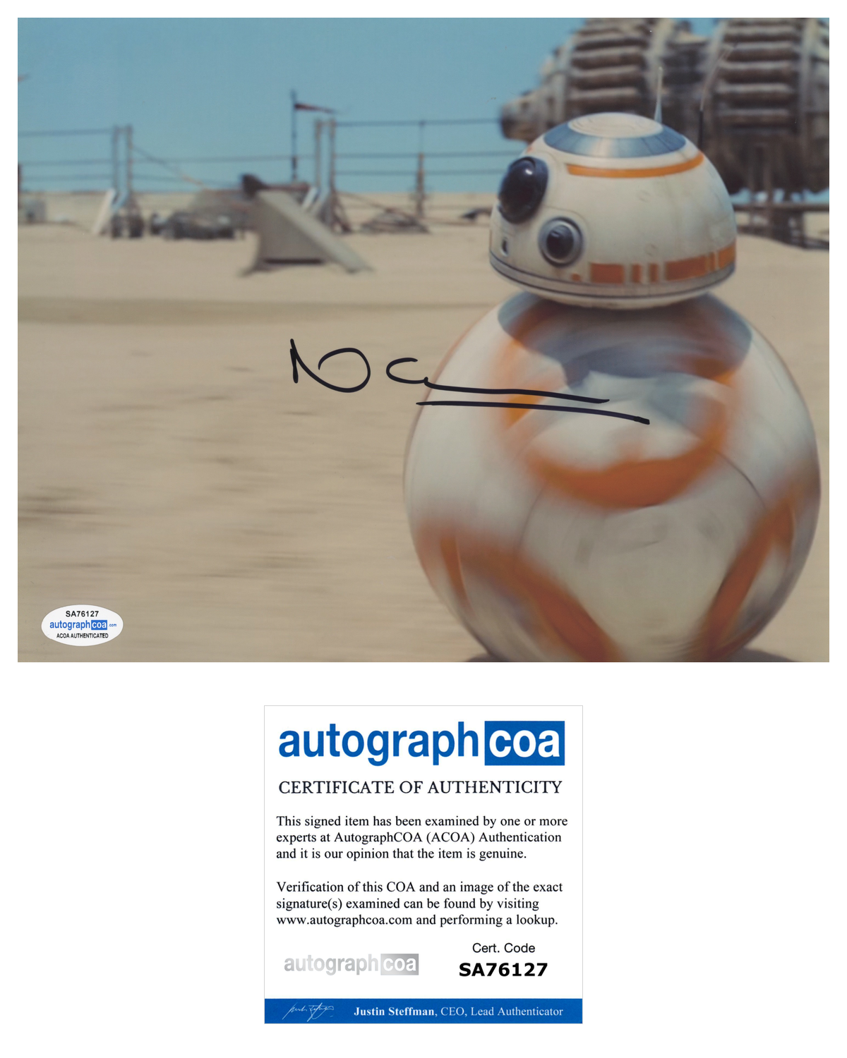 Neal Scanlan Signed Autographed 8x10 Photo Poster painting Star Wars The Force Awakens ACOA COA