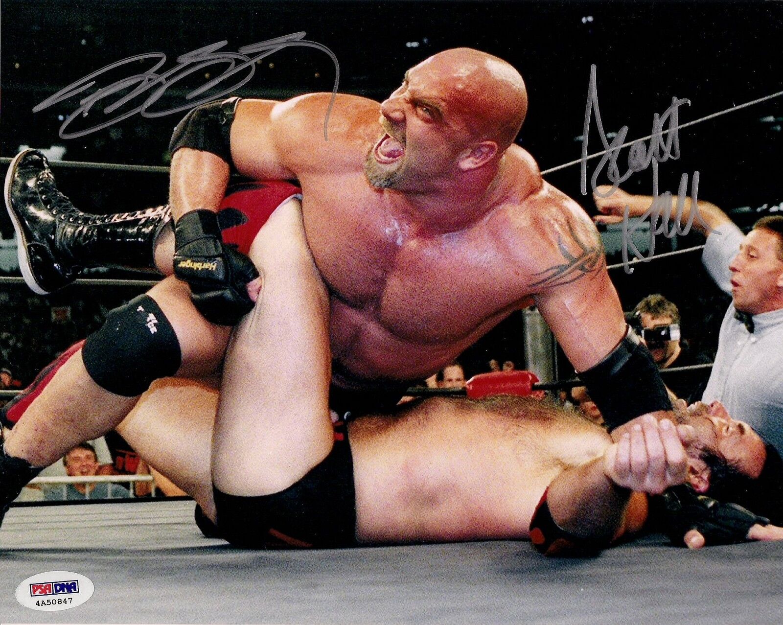 Scott Hall Bill Goldberg Signed WWE WCW 8x10 Photo Poster painting PSA/DNA COA NWO Auto Picture