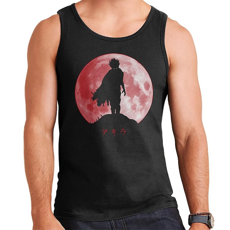 Akira Tetsuo Silhouette In Red Moon Men's Vest