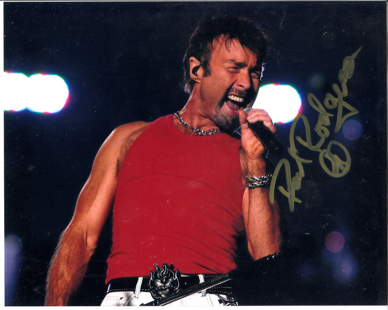 Paul Rodgers lead vocalist for Bad Company Autograph Signed 8x10