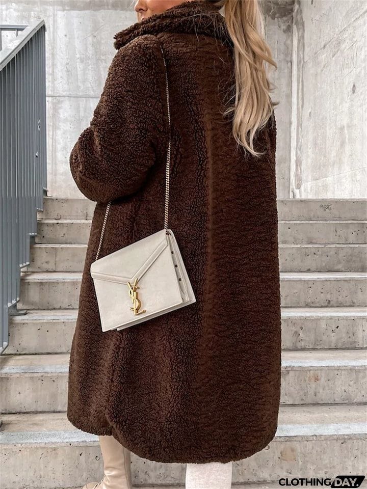 Plush Warm Thickening Winter Oversized Coats For Ladies