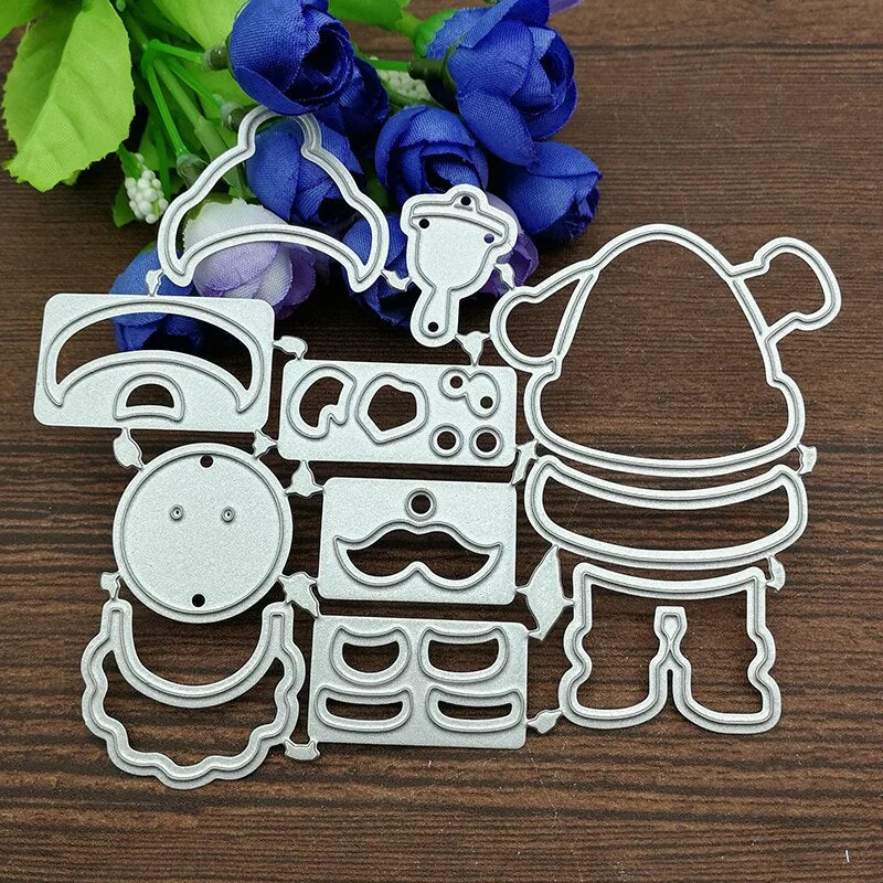 Santa Claus Metal Cutting Dies Stencils For Card Making Decorative Embossing Suit Paper Cards Stamp DIY