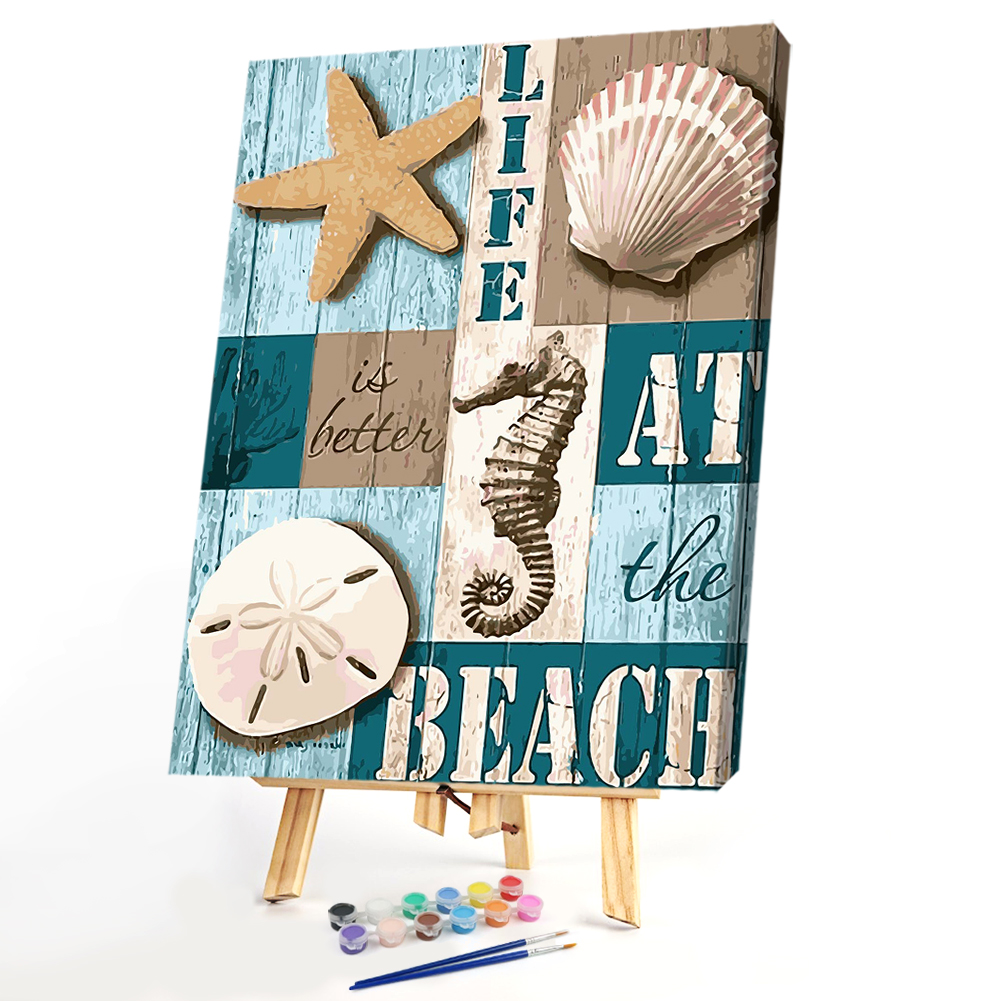 

40*50CM - Paint By Numbers - Sea Shell, 501 Original