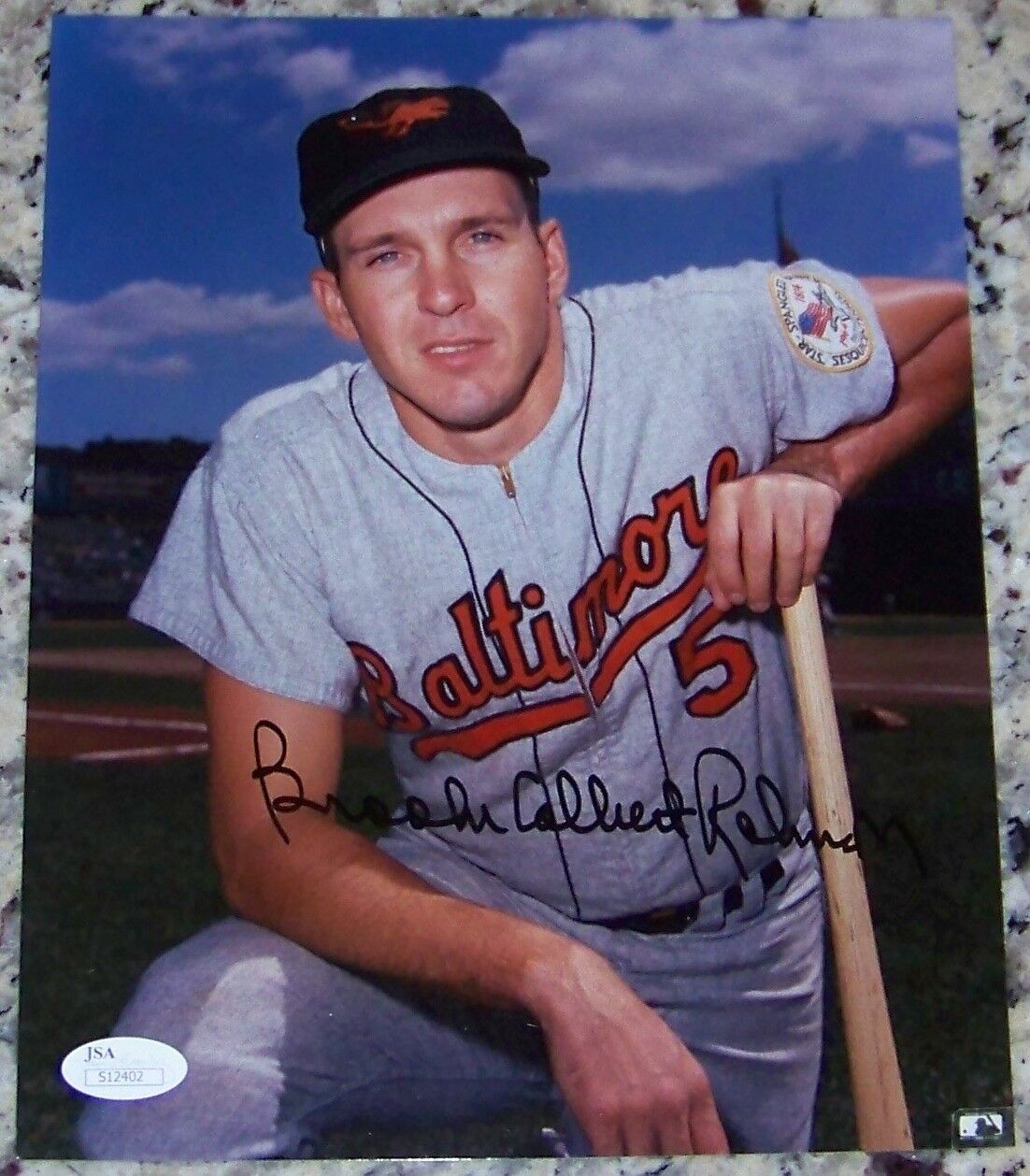 Brooks Robinson Billy Herman Joe Sewell Kell Doerr FULL NAME Signed Photo Poster painting JSA