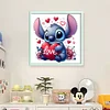Love Stitch - 11CT Stamped Cross Stitch - 40*40cm - Disney