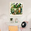 Pumpkin-Partial 11CT Stamped Cross Stitch Bead Embroidery 36*36cm/14.17*14.17in