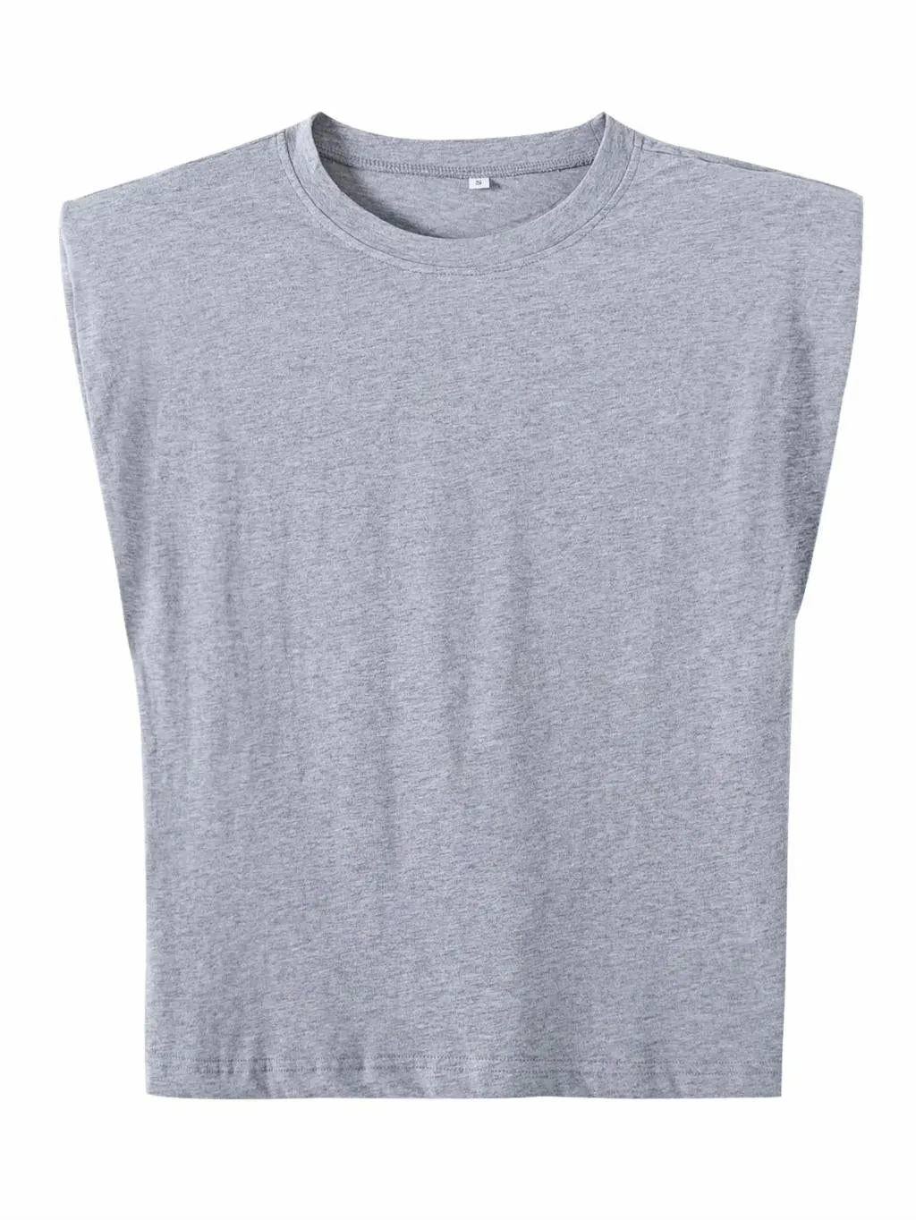 ZA Women's Vests White Sleeveless Tshirts Female Blouses Oversize Padded Shoulder Ladies Streetwear T-shirts 2021 Summer Tee