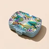 (US Local)Owl Diamond Painting Kit Square Pill Box Portable Travel Medicine Storage Box