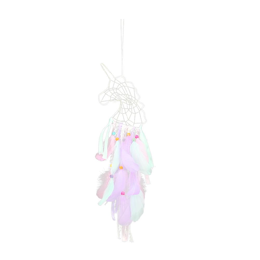 

Novelty Horse Feathers Dream Catcher LED Light String Home Hanging Pendant, 501 Original