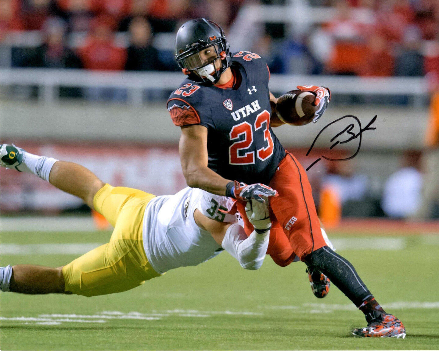 Devontae Booker Utah Utes signed autographed 8x10 football Photo Poster painting Denver Broncos