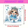 Snow Girl - Diamond Painting - Partial Special Shaped Drill(Canvas|30*30cm)