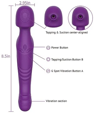 Clitoral Sucking Vibrator G Spot Stimulation with 10 Suction & Vibration Patterns