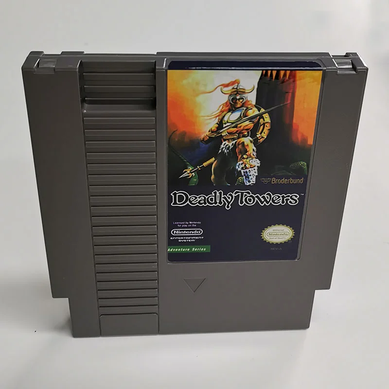 Deadly Towers For Nintendo NES - 8 Bit Game Cartridge