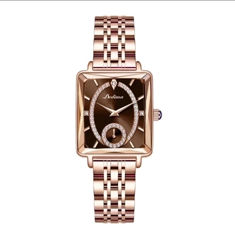 Casual Square Double Side Snaps Quartz Women’s Watches