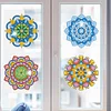 6 PCS Gem Art DIY Craft Kits Mandala Diamond Painting Window Stickers Kit