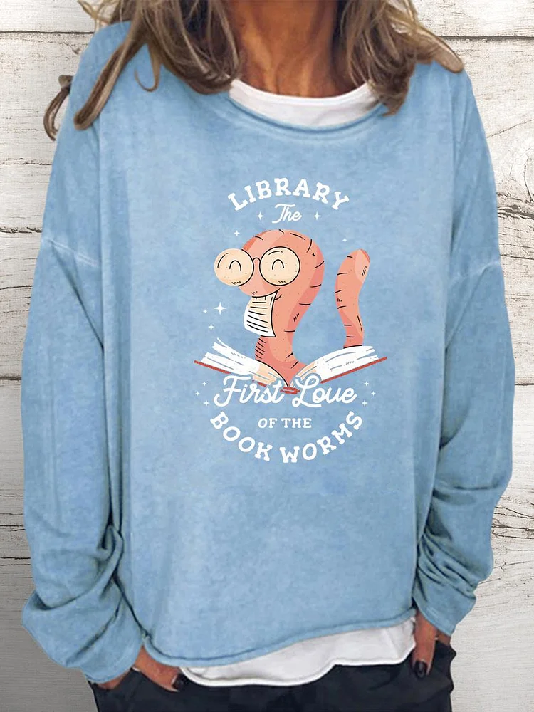 library Librarian,book worms Women Loose Sweatshirt