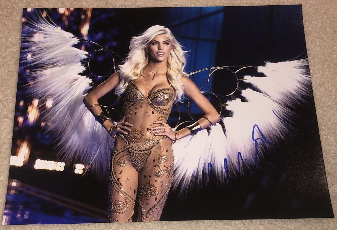 DEVON WINDSOR SIGNED AUTOGRAPH VICTORIA'S SECRET SHOW 11x14 Photo Poster painting H w/PROOF