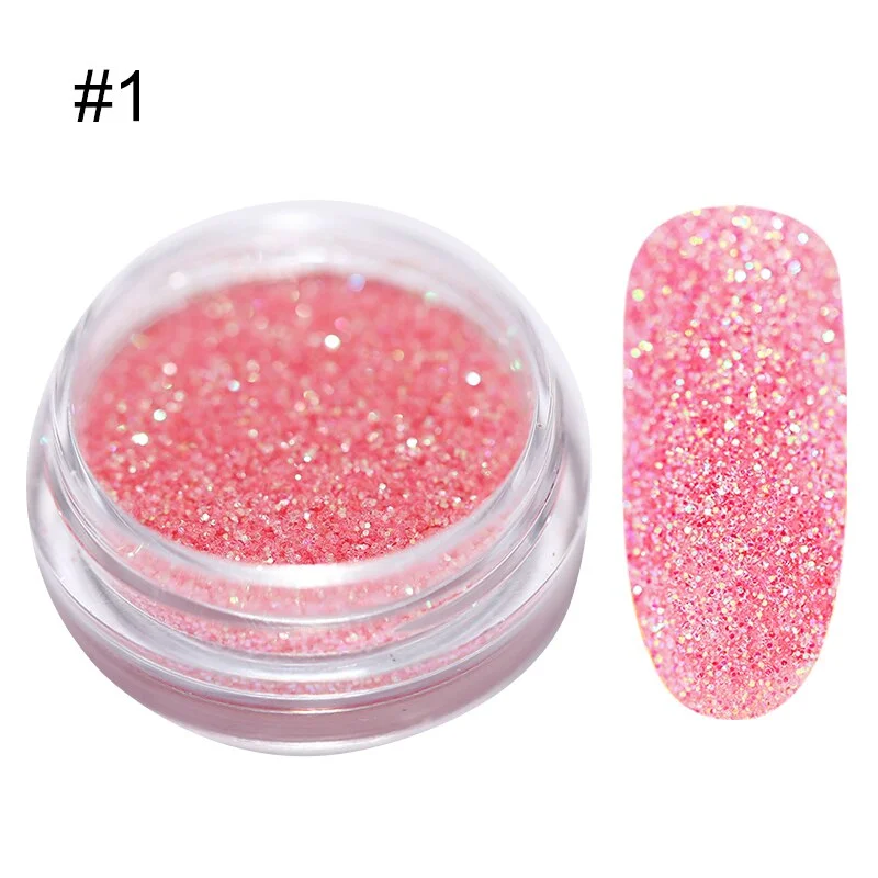 Sugar  Nail Powder Hair Wool Shining Nail Art Glitter Dust Pigment DIY Nail Art Decoration-Nail Inspo