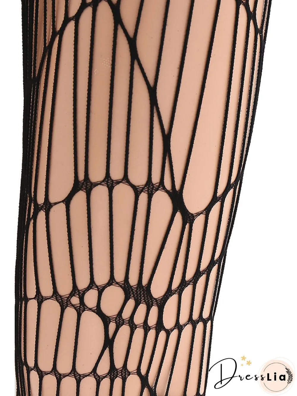 Women Sexy All Season Halloween Polyester Party Hollow out Halloween Fishnet Socks Regular Socks