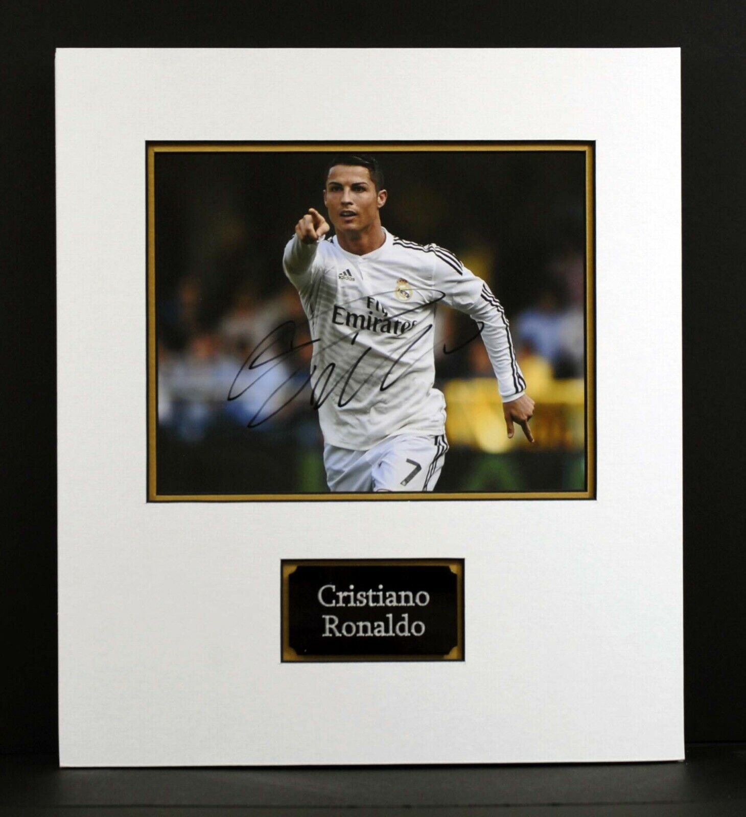 Cristiano RONALDO Signed & Mounted 10x8 Real Madrid Photo Poster painting Display AFTAL RD COA