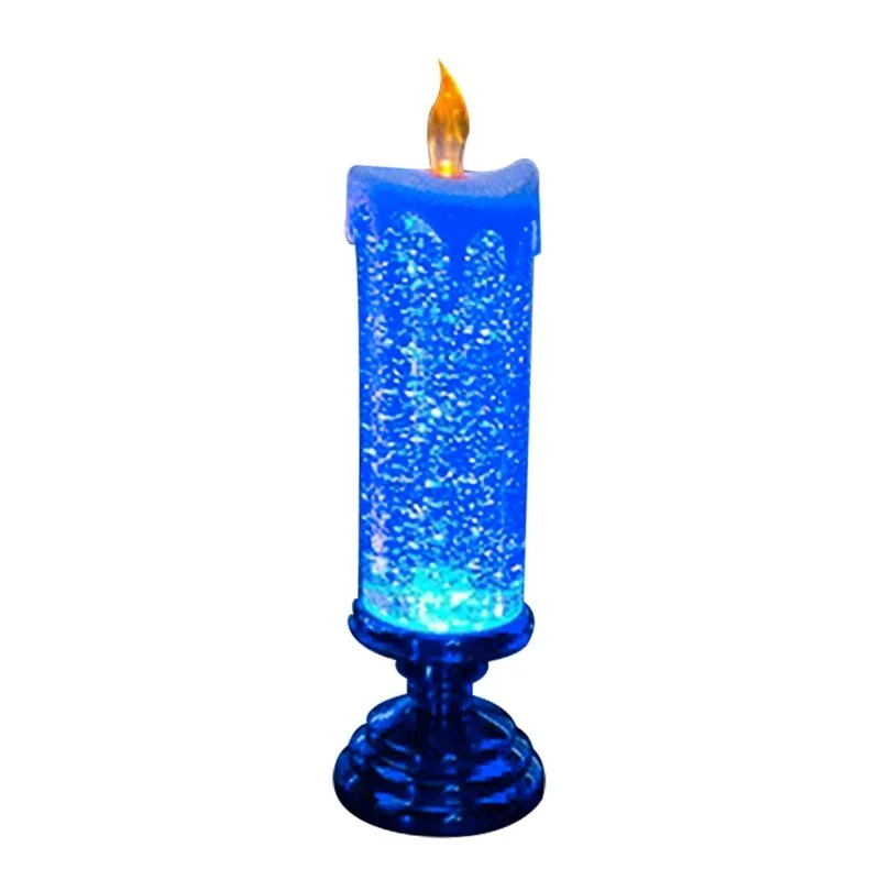 LED Glitter Flameless Candle Luminous Electronic Candle Christmas Decoration Lovely Night Light Romantic Party Home Decor 2023