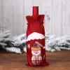 12PCS Cute Wine Bottle Linen Bag Christmas Gift Decor