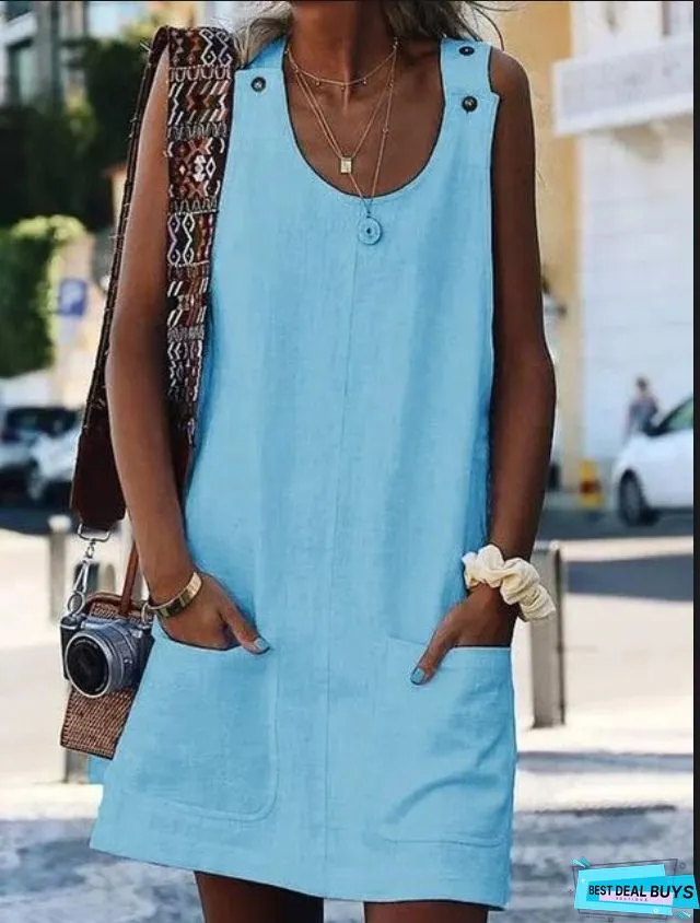 Butterfly Printed Sleeveless Dress