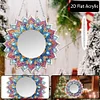 Mandala DIY Diamond Painting Mirror Kit Diamond Art Makeup Mirror for Beginners