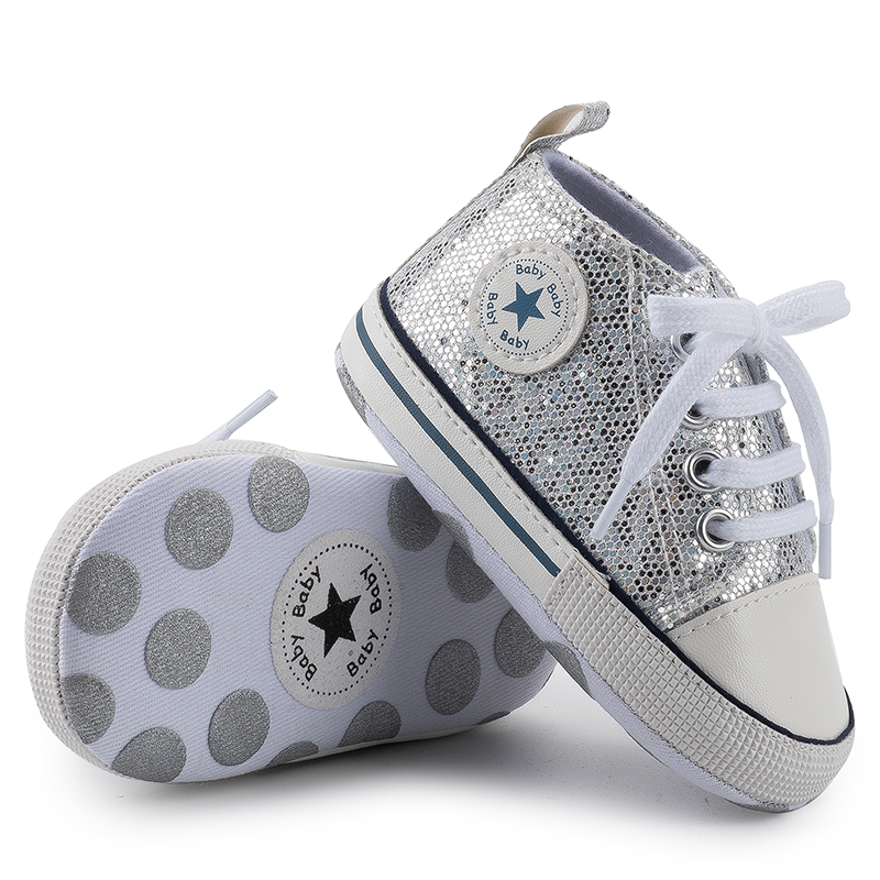 Baby Boys Girls First Walkers Shoes Infant Toddler Soft Sole Anti-slip Baby Shoes Newborn Canvas Baby Sports Sneakers Shoes