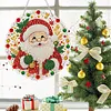 Cute Santa Claus 2D Flat DIY Diamond Painting Pendant 9.84x9.84in