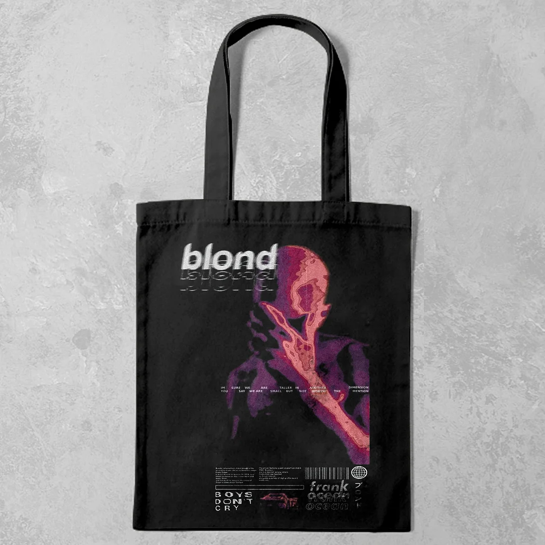Simple Casual Frank Ocean Blonde Printed Canvas Bag