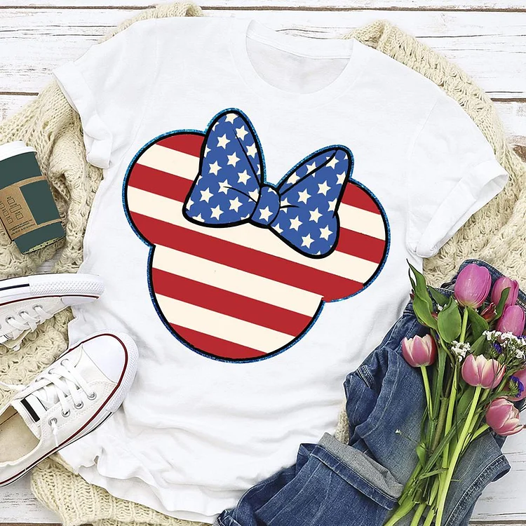 American  bow independence Day  T-shirt Tee - 02096