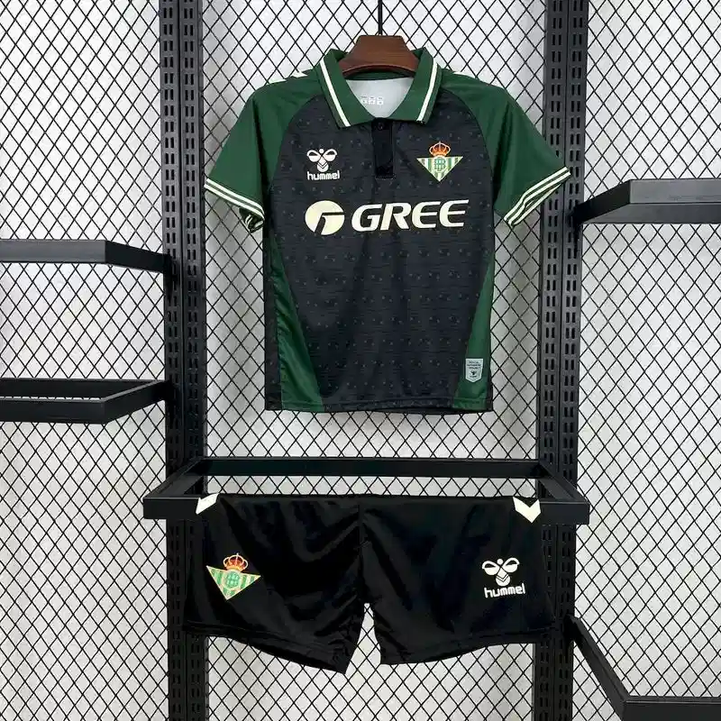 25/26 Kids Real Betis Black Special Soccer Jersey