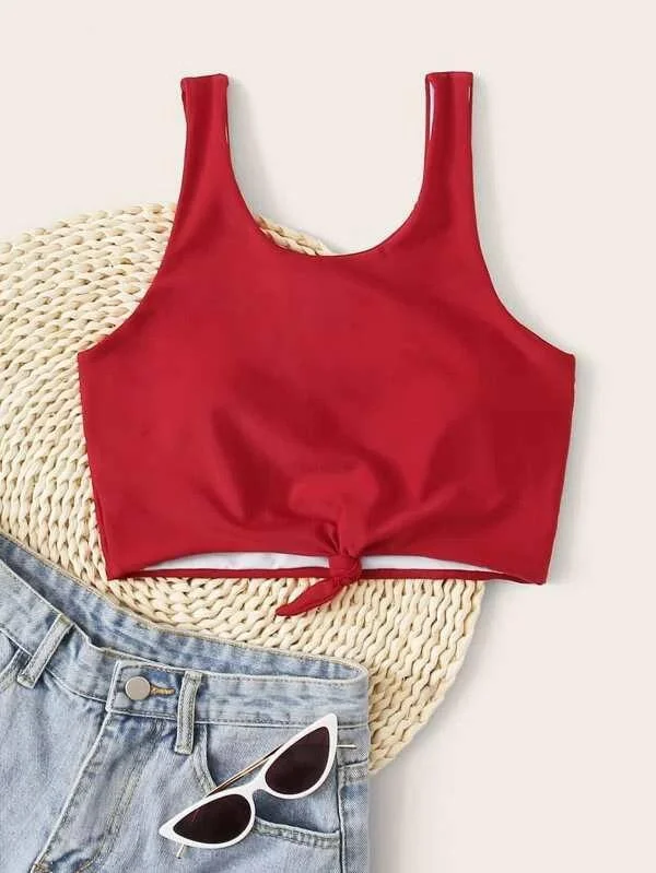 Solid Color Polychromatic Bikini Top