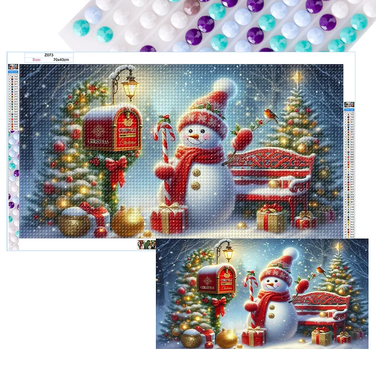 Merry Christmas - Full Round - Diamond Painting(70*40cm)