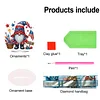 Diamond Painting Acrylic Single Sided July Independence Day Gnome Ornaments Tabletop Home Office Decor